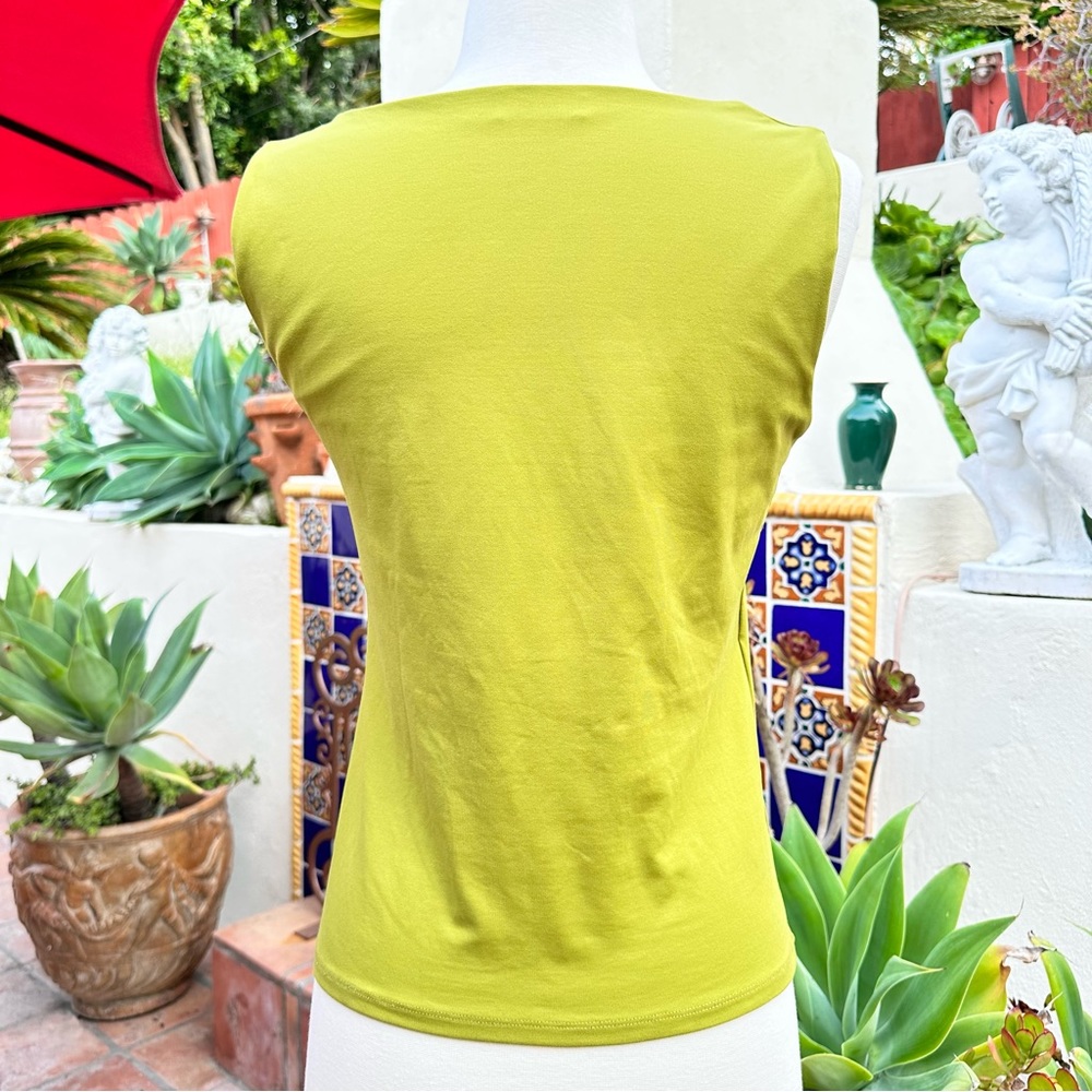 Zara Basics Top Chartreuse Avocado Color Size Lar… - image 5